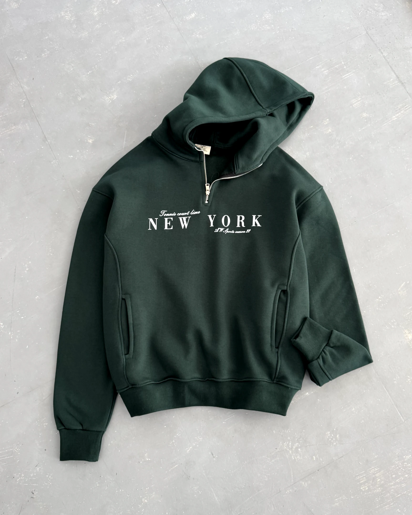 هودی نیم زیپ New York